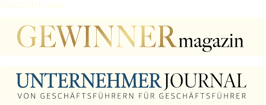 Bekannt aus: Gewinner Magazin, Unternehmer Journal